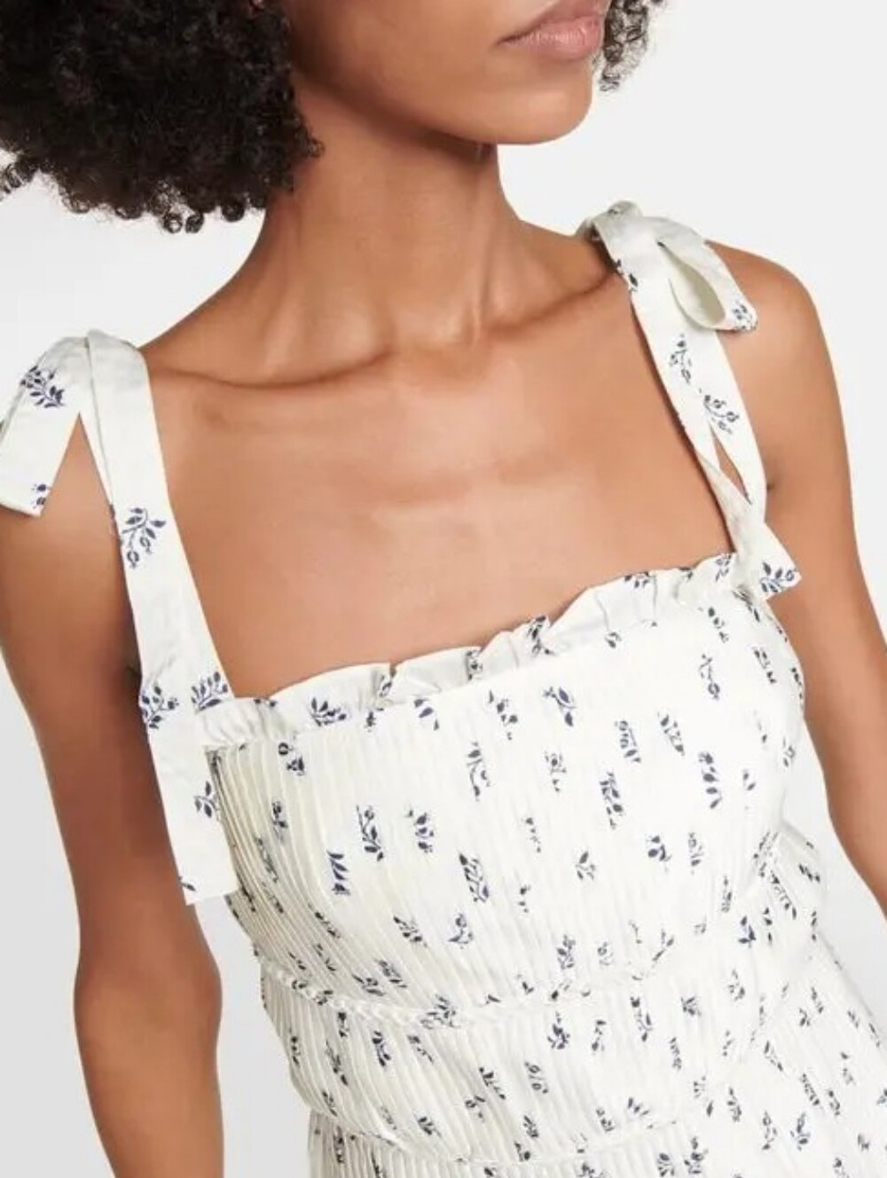 Polo Ralph Lauren Floral Pleated Satin Maxi Dress Size 8 - Picture 5 of 11